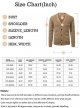 Mens Cardigan Sweater V Neck Casual Button Down Long Sleeve Cable Knit Sweaters with Pockets